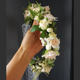 Elegant Ivory Flower Crown